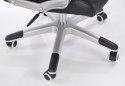 Halmar BARTON fotel gabinetowy czarno-biały ekoskóra TILT gamingowy krzesło do biurka Gamingowe