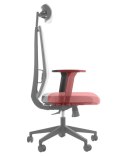 Fotel obrotowy ZN-807-B tk.30 czarny - krzesło biurowe do biurka - TILT, ZAGŁÓWEK