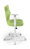 Entelo Duo Biały/Zielony VS05 rozmiar 6 - DOBRE KRZESŁO dla kręgosłupa, ortopedyczne - fotel obrotowy do biurka