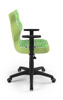 Entelo Duo Czarny/Zielony PIŁKI ST29 rozmiar 5 - DOBRE KRZESŁO dla kręgosłupa, ortopedyczne - fotel obrotowy do biurka