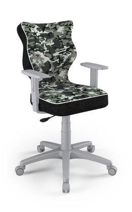 Entelo Duo Szary ST33 rozmiar 5 - DOBRE KRZESŁO dla kręgosłupa, ortopedyczne - fotel obrotowy do biurka