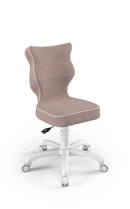 Entelo Petit Biały JS08 rozmiar 4 - DOBRE KRZESŁO dla kręgosłupa, ortopedyczne - fotel obrotowy do biurka