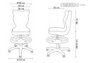 Entelo Petit Biały VS09 rozmiar 4 WK+P - DOBRE KRZESŁO dla kręgosłupa, ortopedyczne - fotel obrotowy do biurka