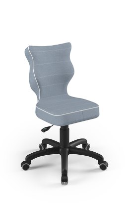 Entelo Petit Czarny JS06 rozmiar 4 - DOBRE KRZESŁO dla kręgosłupa, ortopedyczne - fotel obrotowy do biurka