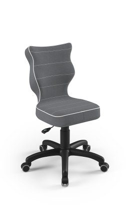 Entelo Petit Czarny JS33 rozmiar 4 - DOBRE KRZESŁO dla kręgosłupa, ortopedyczne - fotel obrotowy do biurka