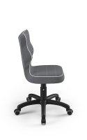 Entelo Petit Czarny JS33 rozmiar 4 - DOBRE KRZESŁO dla kręgosłupa, ortopedyczne - fotel obrotowy do biurka