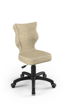 Entelo Petit Czarny VS26 rozmiar 4 - DOBRE KRZESŁO dla kręgosłupa, ortopedyczne - fotel obrotowy do biurka