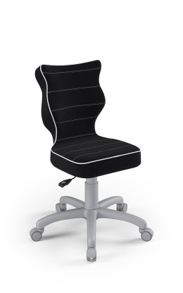 Entelo Petit Szary JS01 rozmiar 3 - DOBRE KRZESŁO dla kręgosłupa, ortopedyczne - fotel obrotowy do biurka