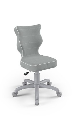 Entelo Petit Szary JS03 rozmiar 4 - DOBRE KRZESŁO dla kręgosłupa, ortopedyczne - fotel obrotowy do biurka