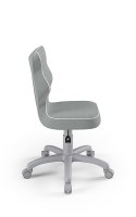 Entelo Petit Szary JS03 rozmiar 4 - DOBRE KRZESŁO dla kręgosłupa, ortopedyczne - fotel obrotowy do biurka
