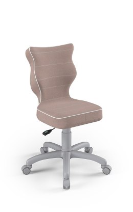 Entelo Petit Szary JS08 rozmiar 4 - DOBRE KRZESŁO dla kręgosłupa, ortopedyczne - fotel obrotowy do biurka