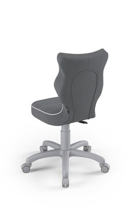 Entelo Petit Szary JS33 rozmiar 3 - DOBRE KRZESŁO dla kręgosłupa, ortopedyczne - fotel obrotowy do biurka