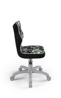 Entelo Petit Szary ST33 rozmiar 4 - DOBRE KRZESŁO dla kręgosłupa, ortopedyczne - fotel obrotowy do biurka