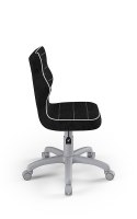 Entelo Petit Szary VS01 rozmiar 3 - DOBRE KRZESŁO dla kręgosłupa, ortopedyczne - fotel obrotowy do biurka