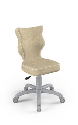 Entelo Petit Szary VS26 rozmiar 3 - DOBRE KRZESŁO dla kręgosłupa, ortopedyczne - fotel obrotowy do biurka