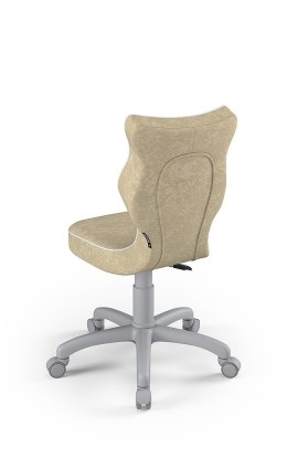 Entelo Petit Szary VS26 rozmiar 3 - DOBRE KRZESŁO dla kręgosłupa, ortopedyczne - fotel obrotowy do biurka