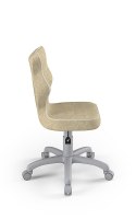 Entelo Petit Szary VS26 rozmiar 4 - DOBRE KRZESŁO dla kręgosłupa, ortopedyczne - fotel obrotowy do biurka