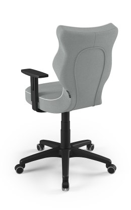 Entelo Duo Szary/Czarny JS03 rozmiar 6 - DOBRE KRZESŁO dla kręgosłupa, ortopedyczne - fotel obrotowy do biurka
