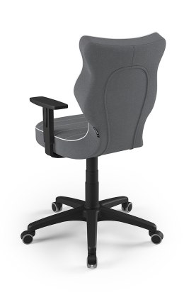 Entelo Duo Ciemno szary/Czarny JS33 rozmiar 6 - DOBRE KRZESŁO dla kręgosłupa, ortopedyczne - fotel obrotowy do biurka