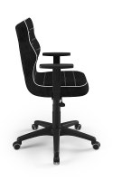 Entelo Duo Czarny VS01 rozmiar 6 - DOBRE KRZESŁO dla kręgosłupa, ortopedyczne - fotel obrotowy do biurka