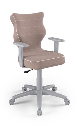 Entelo Duo Szary JS08 rozmiar 6 - DOBRE KRZESŁO dla kręgosłupa, ortopedyczne - fotel obrotowy do biurka