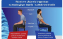 Entelo Duo Biały/Niebieski VS06 rozmiar 5 - DOBRE KRZESŁO dla kręgosłupa, ortopedyczne - fotel obrotowy do biurka