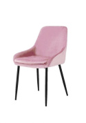 Modesto Design MODESTO krzesło CLOVER pudrowy róż - welur, metal