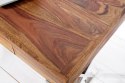Invicta Interior INVICTA biurko ELEMENTS 120 cm Sheesham - lite drewno, metal