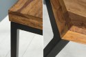 Invicta Interior INVICTA biurko ELEMENTS Sheesham - drewno naturalne, metal
