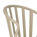 Intesi Krzesło Woodston beżowe mat tworzywo PP można sztaplować do wnętrz i na zewnątrz