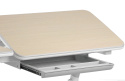 Fun Desk Biurko z regulacją wysokości Invito Grey regulowane białe szare
