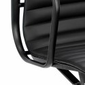 D2.DESIGN Fotel biurowy CH1171T-B czarna skóra, cz arny