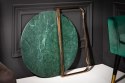 Invicta Interior INVICTA stolik kawowy NOBLE 62 cm marmur - zielono złoty, marmur, metal