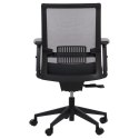 Fotel obrotowy RIVERTON M/L - różne kolory - czarny-czarny - krzesło biurowe do biurka - TILT
