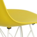 D2.DESIGN Krzesło P016 PP White żółte