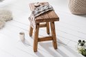 Invicta Interior INVICTA stołek HEMINGWAY 50 cm - drewno z recyklingu