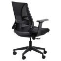 Fotel obrotowy OLTON L CZARNY - krzesło biurowe do biurka - TILT