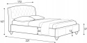 HALMAR łóżko SOFIA biały - lite drewno, ekoskóra