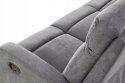 Halmar sofa OSLO 3S zestaw wypoczynkowy 3S ciemny popiel