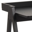 ACTONA Biurko Miso czarne - - minimalistyczne biurko do pracowni, pokoju młodzieżowego - drewno kauczukowe