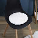 Intesi Zestaw 6 poduszek Furry na krzesła ecru - poduszki, nakładki na krzesła drewniane, z tworzywa sztucznego