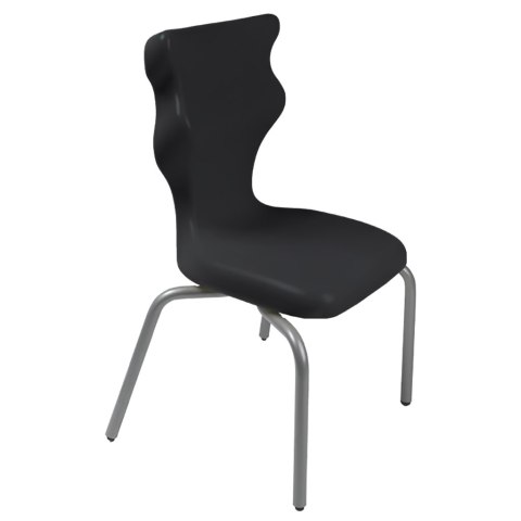 Ergonomiczne krzesło szkolne Spider rozmiar 3 czarny - dobre krzesło stacjonarne do biurka, ławki, szkoły, sali konferencyjnej dla dzieci i dla dorosłych 