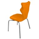 Ergonomiczne krzesło szkolne Spider rozmiar 3 pomarańczowy - dobre krzesło stacjonarne do biurka, ławki, szkoły, sali konferencyjnej dla dzieci i dla dorosłych 