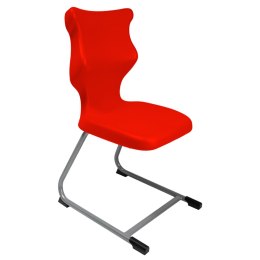 Ergonomiczne krzesło szkolne C-line rozmiar 5 czerwony - dobre krzesło stacjonarne do biurka, ławki, szkoły, sali konferencyjnej dla dzieci i dla dorosłych 