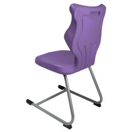 Ergonomiczne krzesło szkolne C-line rozmiar 5 fioletowy - dobre krzesło stacjonarne do biurka, ławki, szkoły, sali konferencyjnej dla dzieci i dla dorosłych 