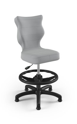 ENTELO Petit Czarny Velvet 03 rozmiar 3 WK+P - DOBRE KRZESŁO dla kręgosłupa, ortopedyczne - fotel obrotowy do biurka