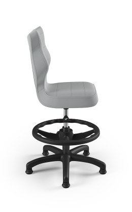 ENTELO Petit Czarny Velvet 03 rozmiar 3 WK+P - DOBRE KRZESŁO dla kręgosłupa, ortopedyczne - fotel obrotowy do biurka