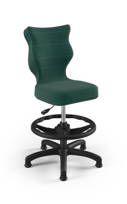 ENTELO Petit Czarny Velvet 05 rozmiar 3 WK+P - DOBRE KRZESŁO dla kręgosłupa, ortopedyczne - fotel obrotowy do biurka