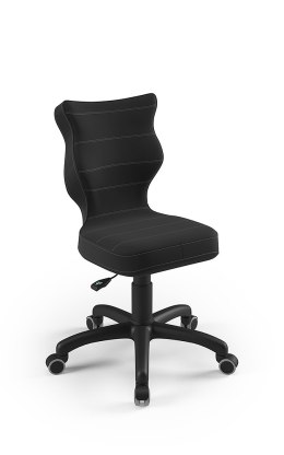 ENTELO Petit Czarny Velvet 17 rozmiar 3 - DOBRE KRZESŁO dla kręgosłupa, ortopedyczne - fotel obrotowy do biurka