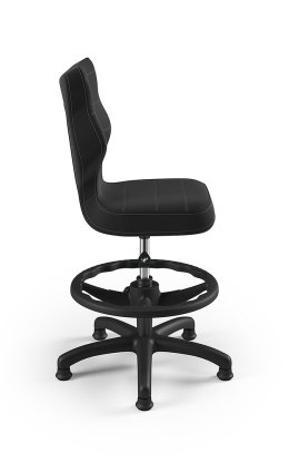 ENTELO Petit Czarny Velvet 17 rozmiar 4 WK+P - DOBRE KRZESŁO dla kręgosłupa, ortopedyczne - fotel obrotowy do biurka